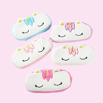 

M041 Cute Cartoon Coin Bag Plush Unicorn Animal Zero Purses Pen Bag Women Girls Student Gift Wholesale