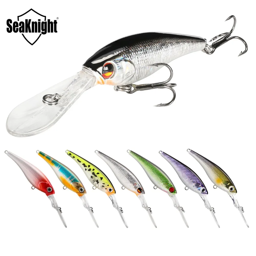 

SeaKnight SK006 Hard Fishing Lures Minnow 7Pcs/Lot 6.2g 62mm 0-2.5M Artificial Baits Deep Diving Wobblers Minnow Fishing Tackles