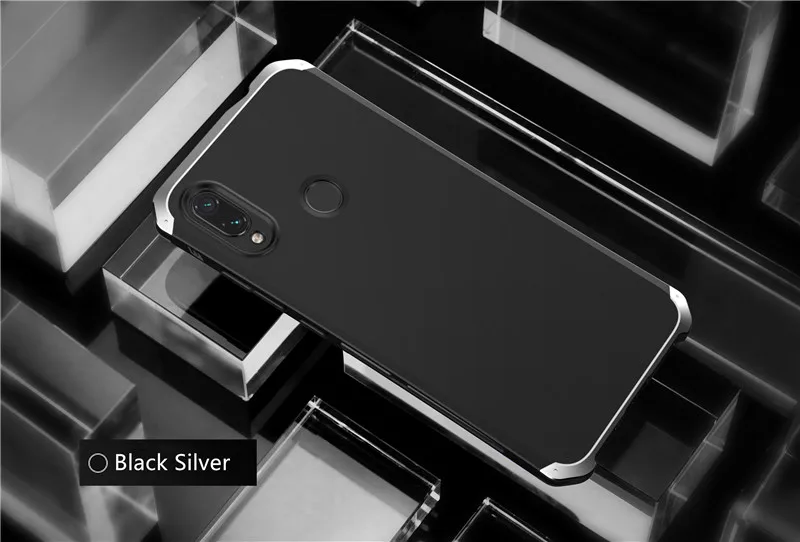 Защитный металлический чехол с алюминиевой рамкой для Xiaomi redmi note 7, чехол, ударопрочный жесткий чехол из поликарбоната для Xiaomi redmi note 6, 7, fundas capa