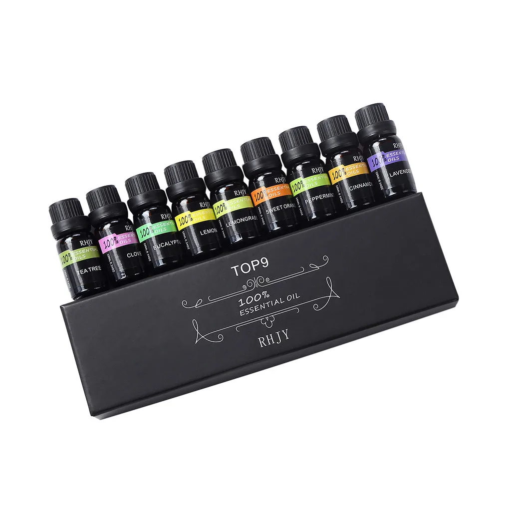 

DropShip 100%Pure 10Flavor 10ML/Box EssentialOils Natural Aromatherapy Oils Choose Fragrance Aroma Flower No Additive Type3Z1203