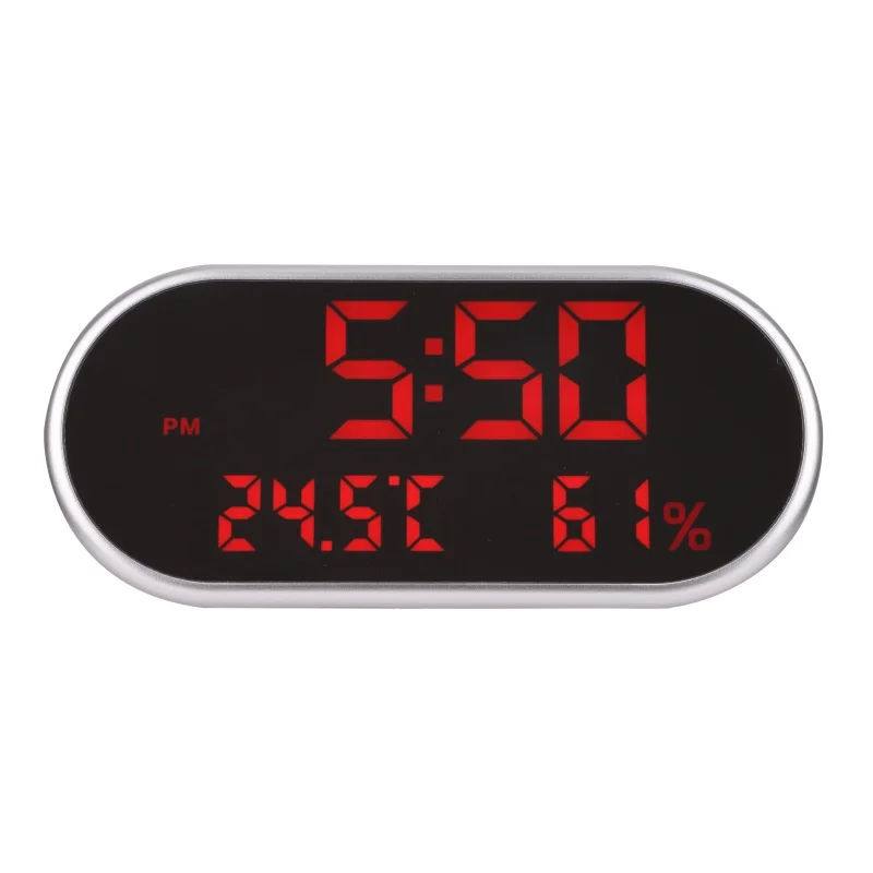 LLED Будильник с зеркалом цифровой будильник настольные часы с термометром гигрометр Влажность Температура настольные часы телефон Charg