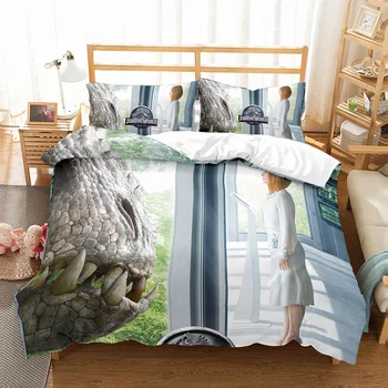 

Dinosaur Bedding Set Beauty Printing Single Double Custom Boys Bedroom Duvet Cover Set New Year Gift Home Decor Comforter Cover