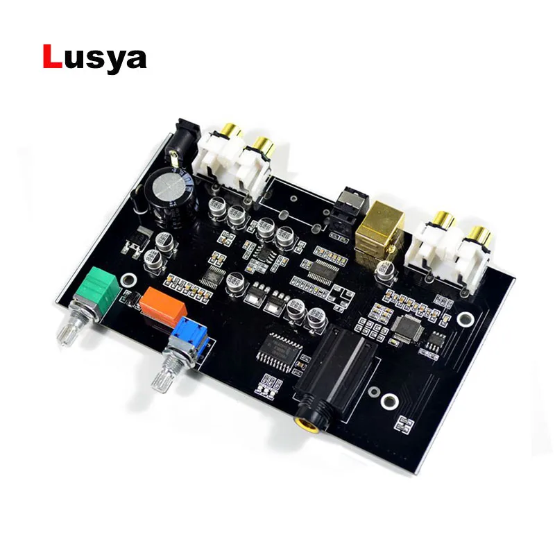

Original PCM5100 MS8416 Optical USB input NE5532 OP DAC Board 24bit 192K With Audio Volume Control DC 12V B9-007