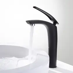 Auswind винтажные классические Ванная комната смеситель набор утолщение бассейна черный латунь одно отверстие горячей и холодной воды кран