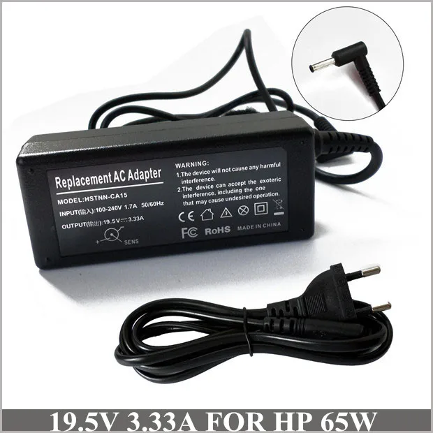 19 5 V 3.33A 65W ноутбук адаптер переменного тока зарядное устройство для Caderno HP Pavilion 10