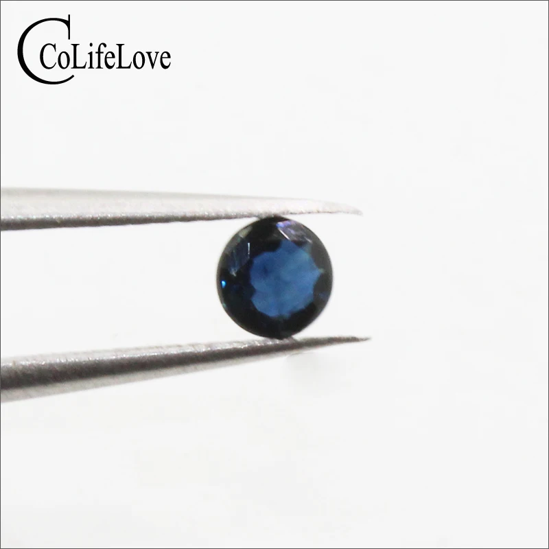 

4mm 100% Natural Sapphire Loose Gemstone From China Wholesale Price Sapphire for Jewelry Shop