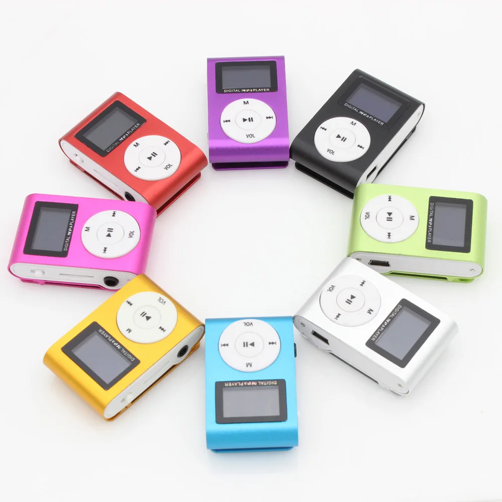 Mini Clip Design Digital LED Light Flash MP3 Music Player With TF Card