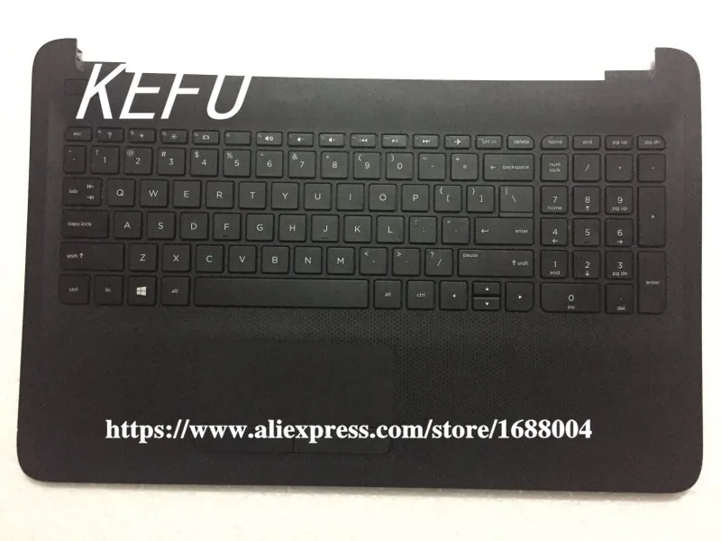 KEFU ноутбук c крышка чехол Упор для рук с клавиатурой для hp для павильона 15-AC156NR 15-AC 813975-001 США Раскладка
