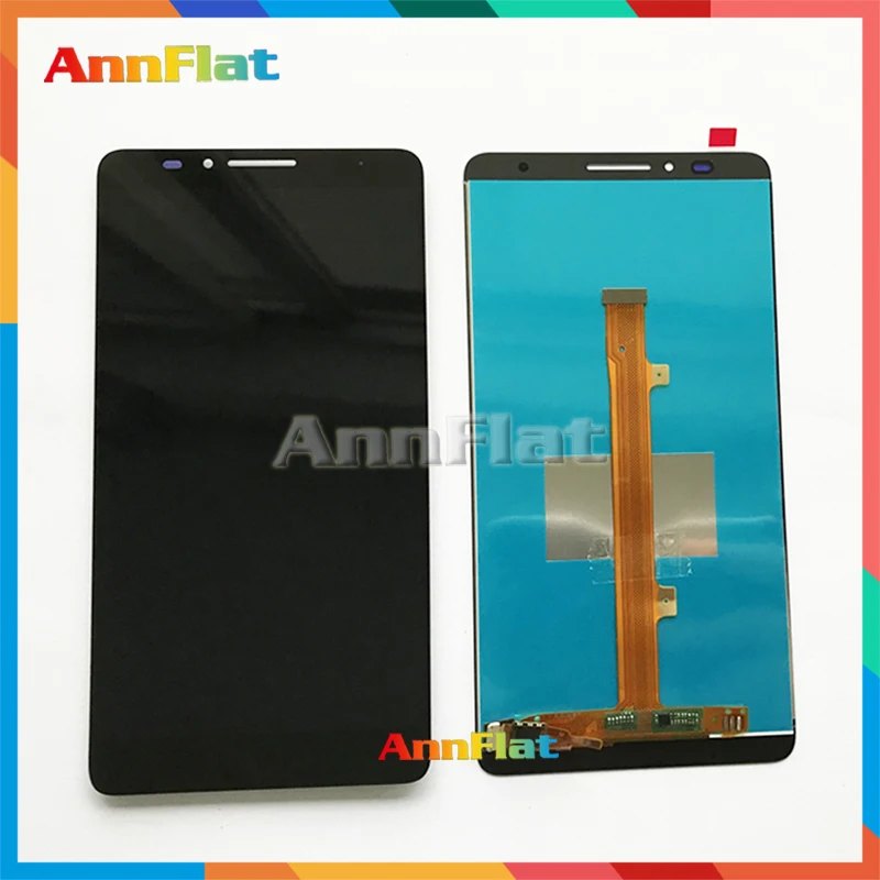 

DHL 10pcs/lot high quality 6.0'' For Huawei Mate 7 LCD Display Screen With Touch Screen Digitizer Assembly + Tracking Code