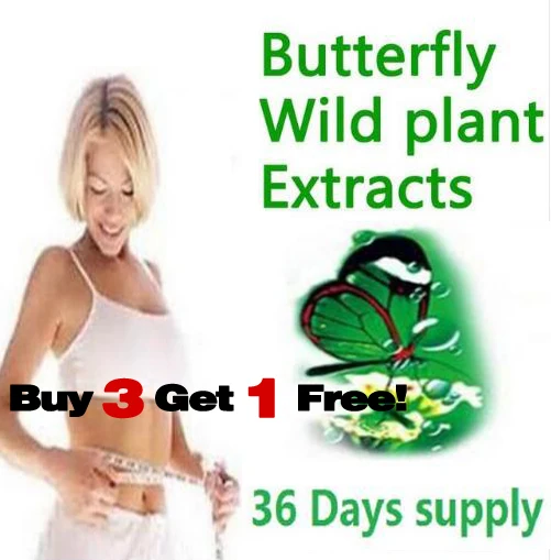 36 days supply diet product butterfly wild plant botanic extracts 100% effective advanced slimming gels fat burner
