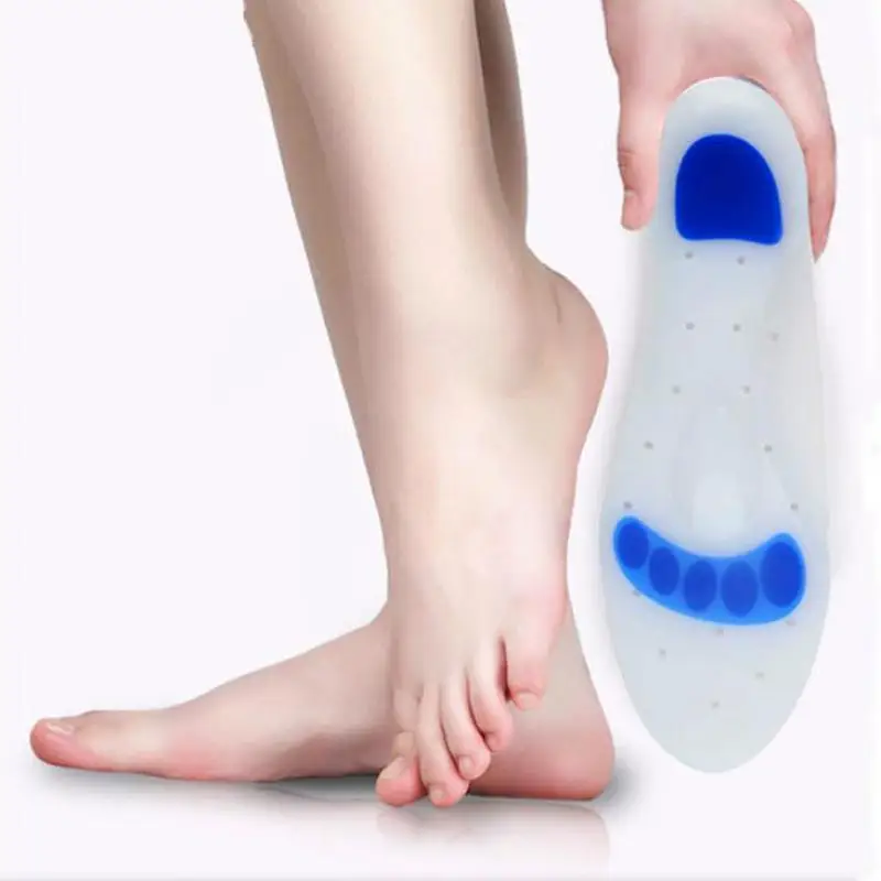 Медицинский силиконовый гель спортивные ортопедические стельки для обуви плоские ноги ортопедическая повязка Acne Spur Демпфирование ног insole