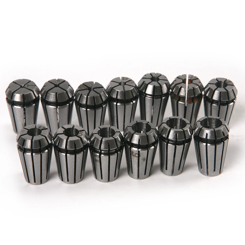 13Pcs ER11 Precision CNC Collet Chucks Tool Bits Holder Clamping Size