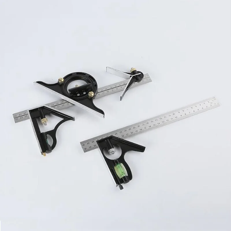 Stainless Steel Woodworking Square Protractor Universal Angle Ruler
