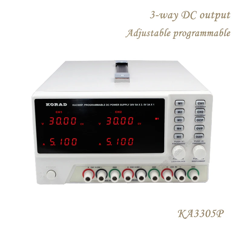 KORAD KA3305P Регулируемая программируемая прецизионная переменная 30 в 5A 3A USB RS232 порты