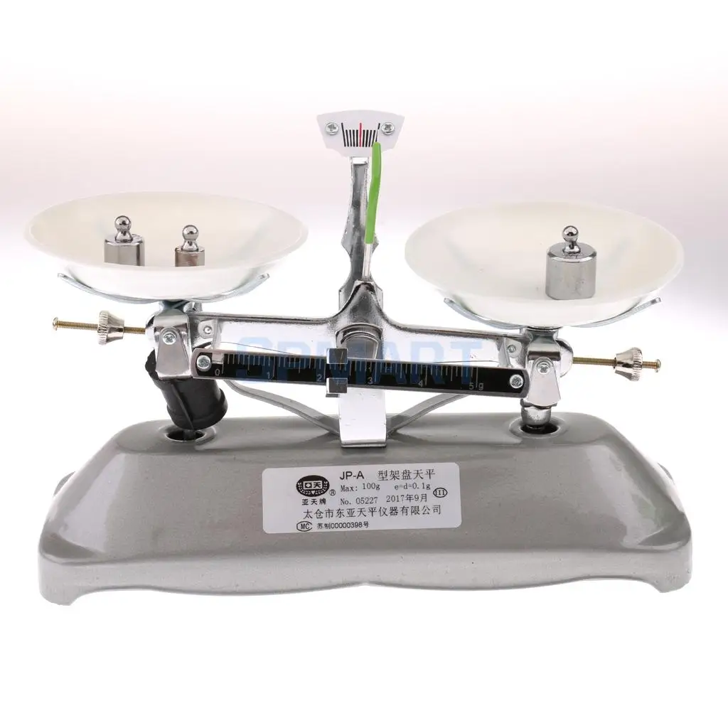 Mechanical  100 Gram Table Balance Scale with Weights for School Teaching Tool Lab Equipment