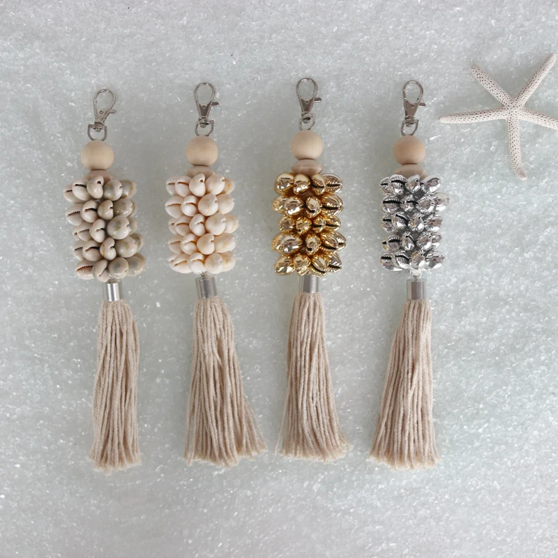 

Free Shipping(2pcs/lot)Cowrie Shell Key Chain Natural Shell&Conch Home Decoration Shell Crafts & Gifts Tourism Souvenirs