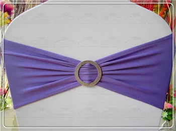 

2/2----With Round Buckle---Spandex/Lycra Chair Band/Expand Bands/Chair cover sash For Wedding Party Banquet Decorations