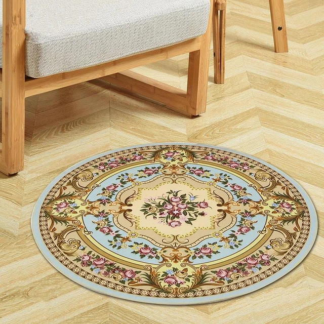 Europe Printing Round Carpet For Living Room Computer Chair Floor Europe Printing Round Carpet For Living Room Computer Chair Floor Mat Kids Play Tent Rug Home