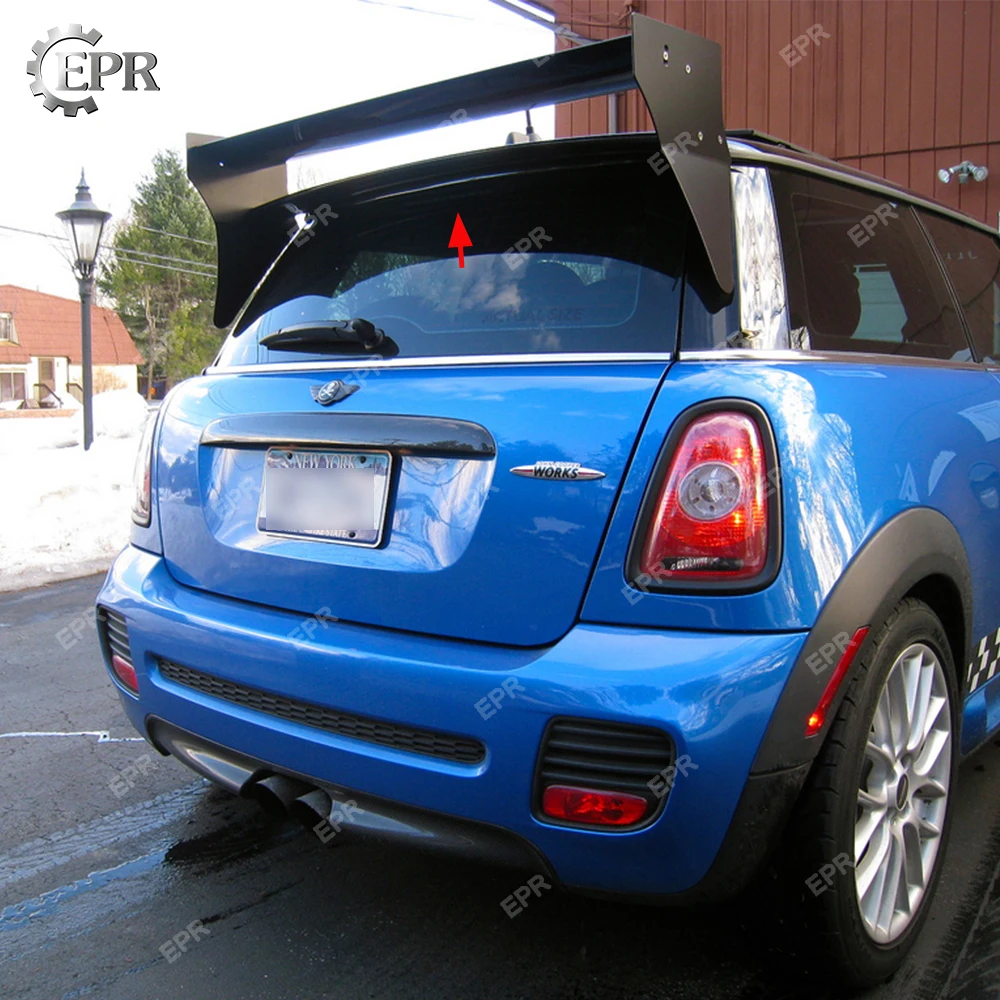 Для Mini Cooper S R56 M7 стильный спойлер на крыше из углеродного волокна (алюминиевая