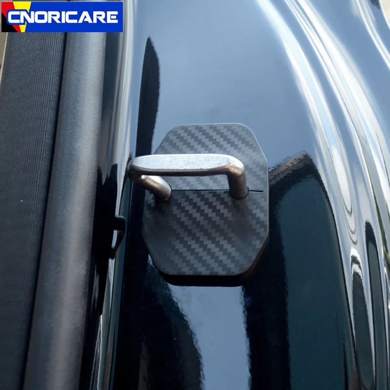 Автомобильный Дверной замок крышка защита Водонепроницаемый чехол 4 шт. для Mercedes Benz E Class W213-17 цвет из углеродного волокна