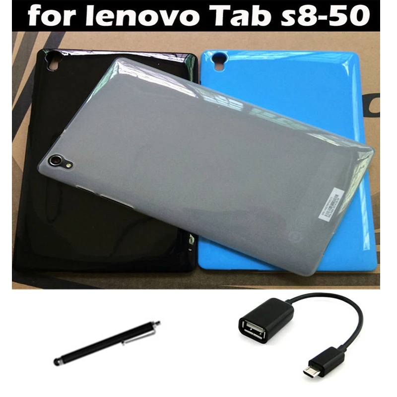 

For lenovo TAB S8 S8-50 S8-50F S8-50LC 8'' Tablet PC New Silicone Rubber Case Protective Cover protective Leather Case