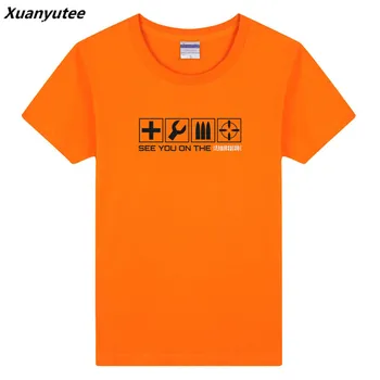 

Xuanyutee BATTLEFIELD Game T-shirt Men Summer New Cotton Print Pattern O-neck Short Sleeved EU Size 3XL Colored Tee shirt Homme