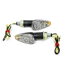 Top Quality 2pcs Mini Stalk Arrow Motorcycle LED Turn Signals Indicators Blinkers Lights Fit Jun.22