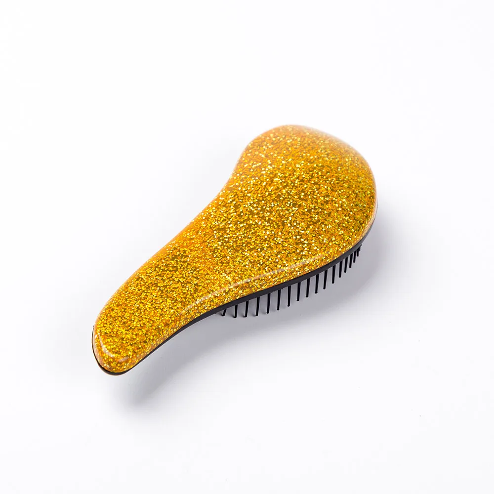 Diamond Magic Handle Ionic Tangle Hair Brush 11 Colors Professional Hair Comb For Salon Styling Hot Combs Hair Styling Tools - Цвет: Gold L