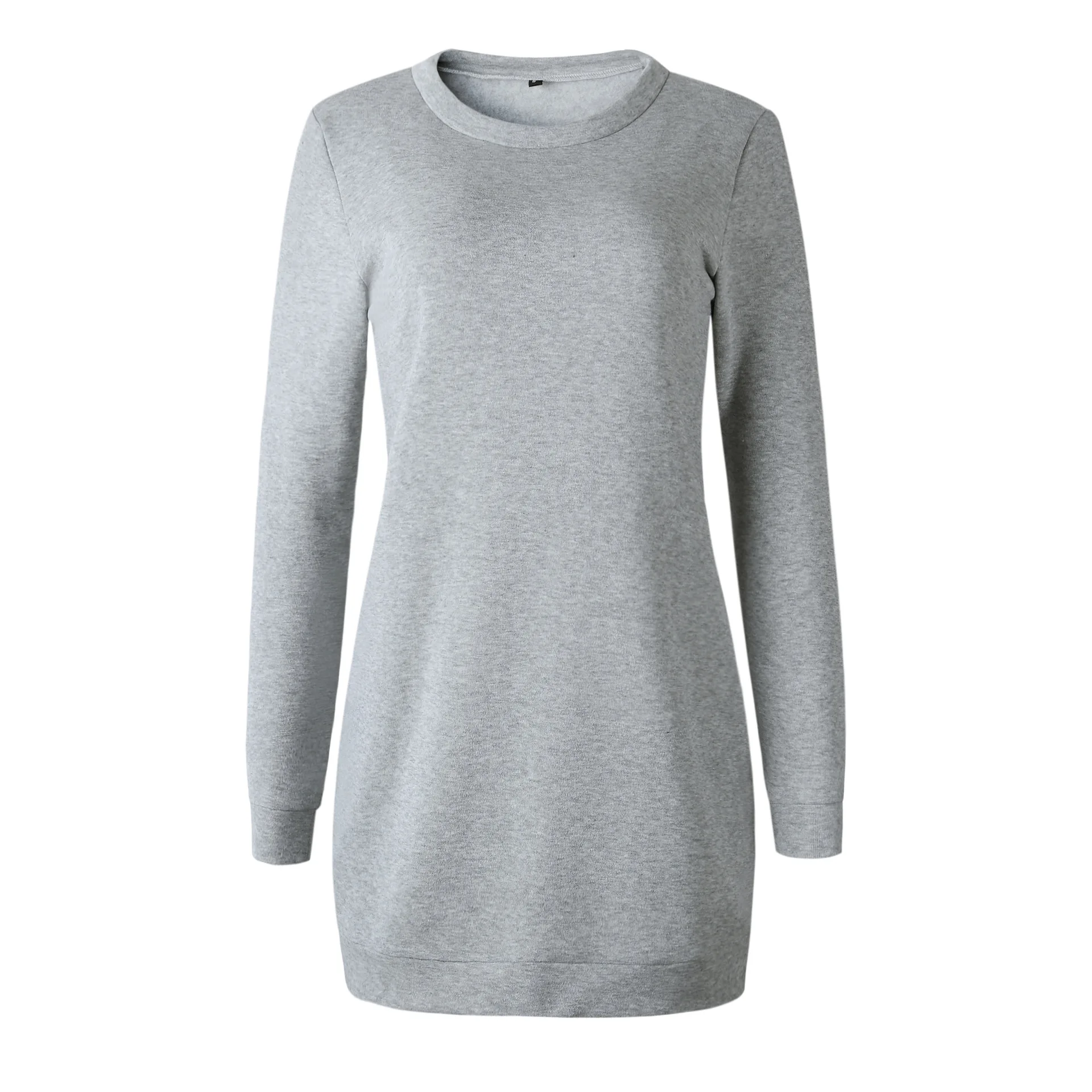  Casual Spring Autumn Long Hoodies Women Solid Slim O Neck Sweatshirt Ladies Hoodie Clothes Streetwe