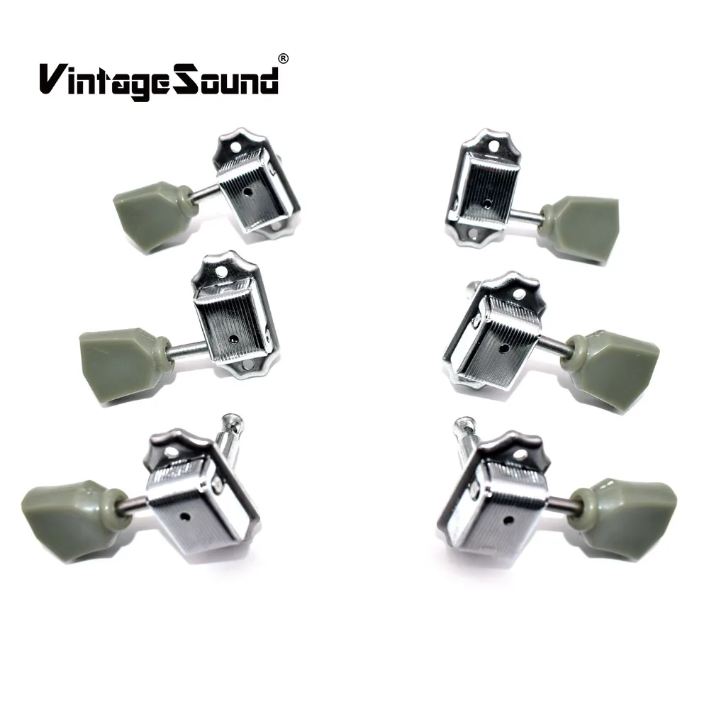 Tuning Pegs Chrome Vintage Deluxe Guitar Strings Grover Keys Tuner
