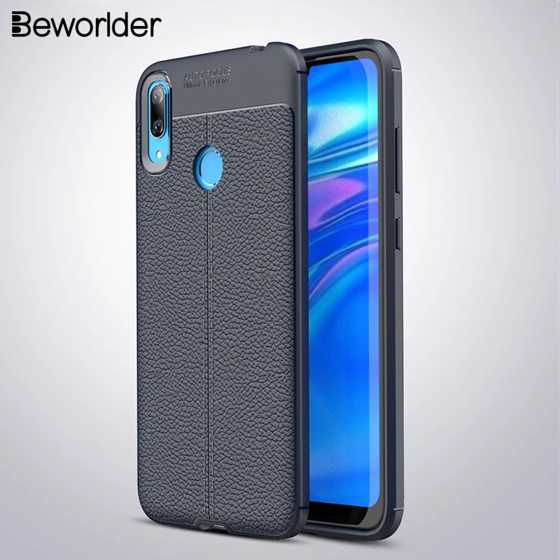Beworld для huawei Y7 2019 чехол с рисунком личи силиконовый Противоскользящий полная