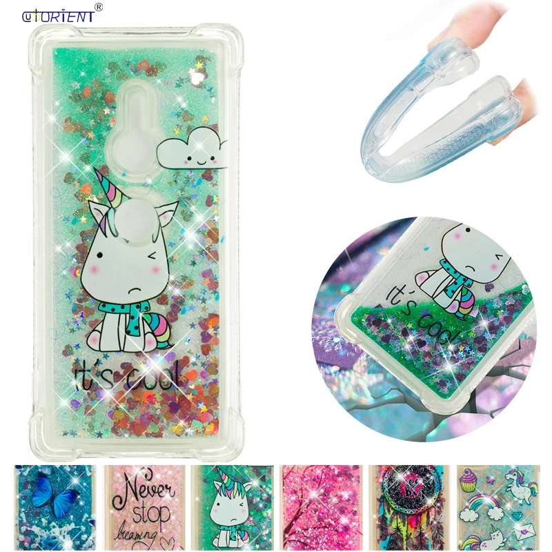 

Soft Liquid Dynamic Case for Sony Xperia XZ2 ZX2 H8296 H8216 702SO SO-03K Quicksand Cover Sony XZ2 H 8296 8216TPU Silicone Funda