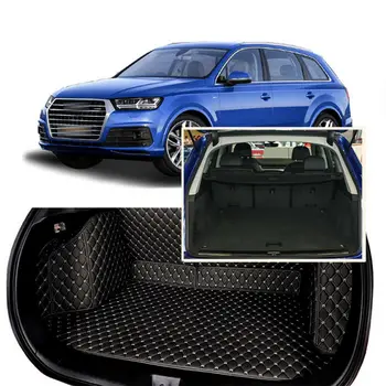 

Full Covered Seat Pad Cargo Box Trunk Floor Mat Carpet Liner For Audi Q7 5 Seats 2014-2017