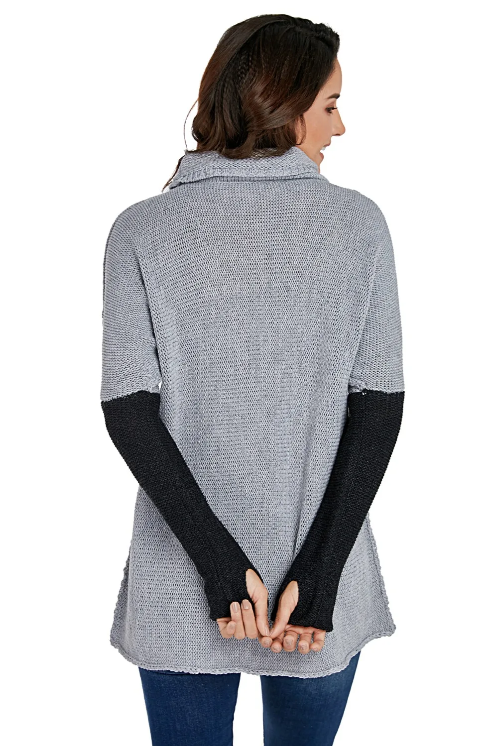 Charcoal-Gray-Individual-Cowl-Neck-Pullover-Sweater-LC27974-11-2