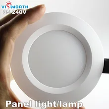 VisWorht 7 Вт Светодиодный светильник smd2835 светодиодный светильник ac 110 В 220 в 240 В светодиодный потолочный светильник теплый белый прожектор круглый белый корпус