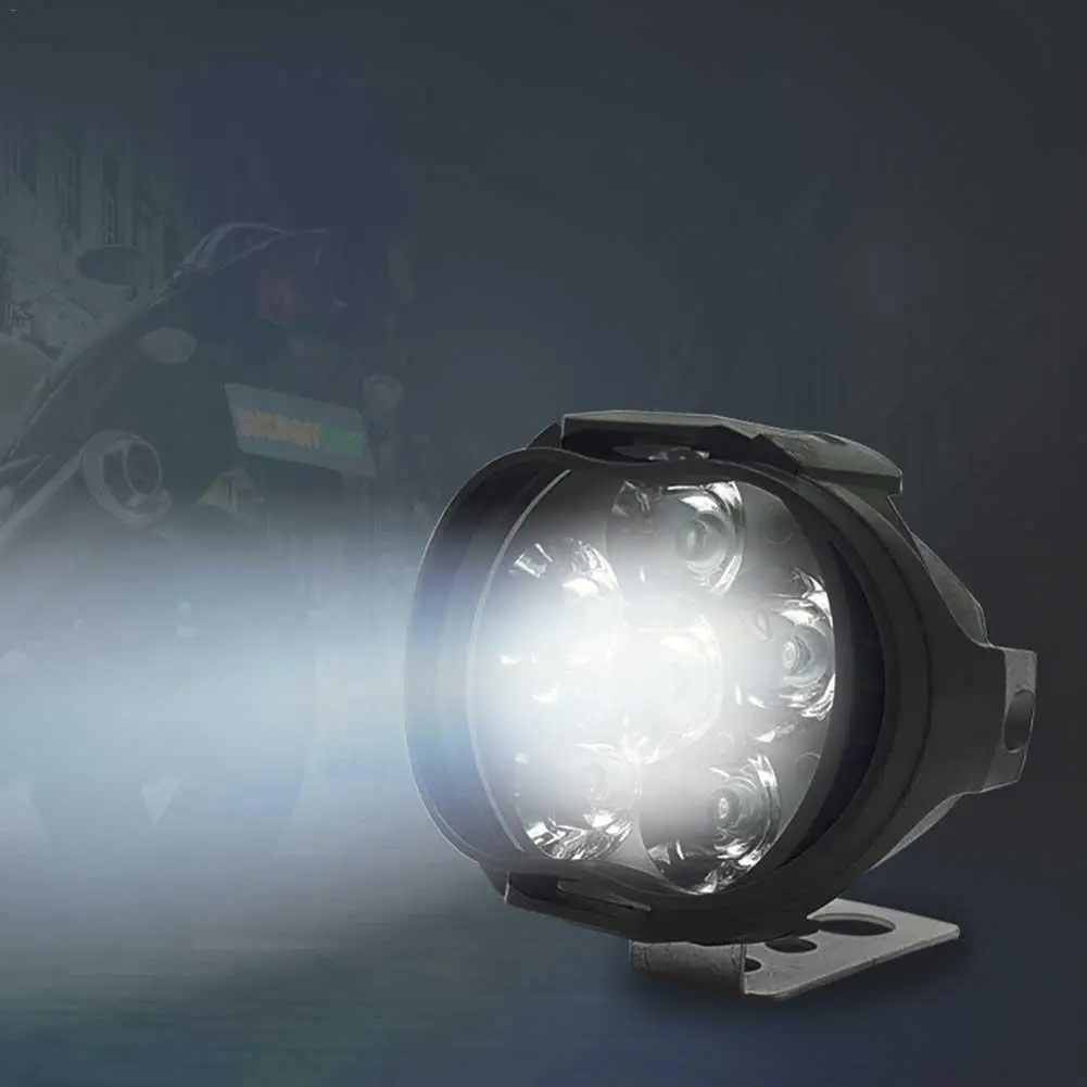 Водонепроницаемый светодиодный фонарь для мотоцикла Внешний Универсальный электрический велосипедный прожектор дополнительная противотуманная лампа для фары авто