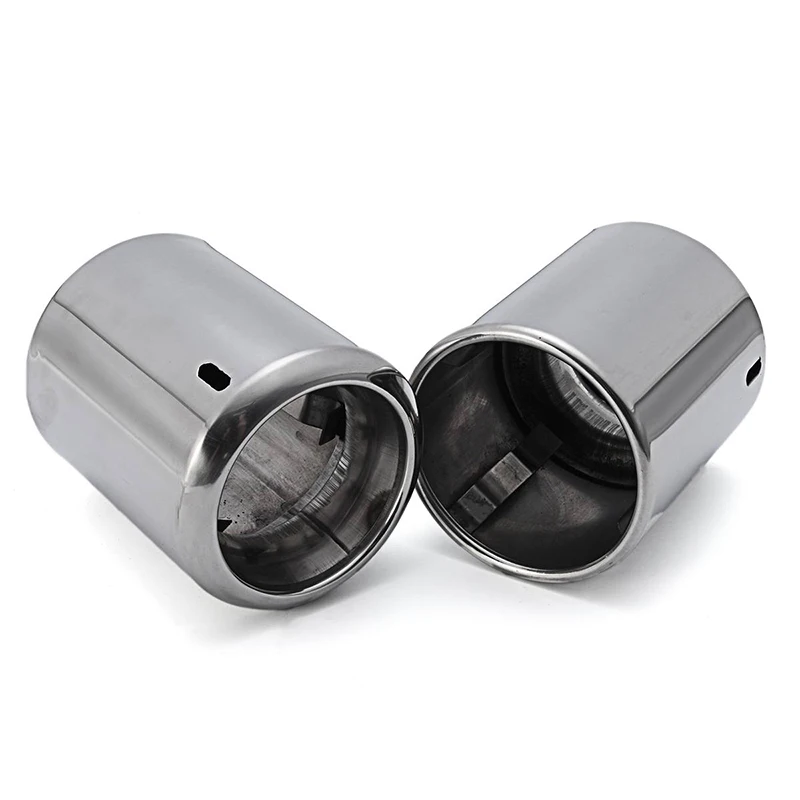 

2* Stainless Steel Exhaust Silencer Tail Pipe Tip Set For Mazda 6 CX-5 Atenza