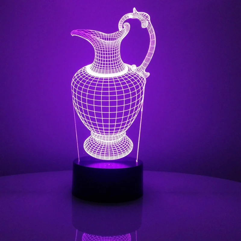vase 3D night lamp 800