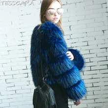 TESSCARA/зимняя Женская Роскошная простая куртка-пальто из искусственного меха, Высококачественная Женская куртка-бомбер, верхняя одежда и пальто, большие размеры, S-3XL