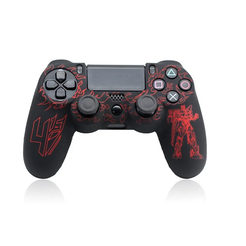 DOITOP 2 в 1 мягкий силиконовый резиновый чехол для игровой станции Dualshock 4 PS4 DS4 Pro тонкий беспроводной контроллер кожи+ 2 ручки