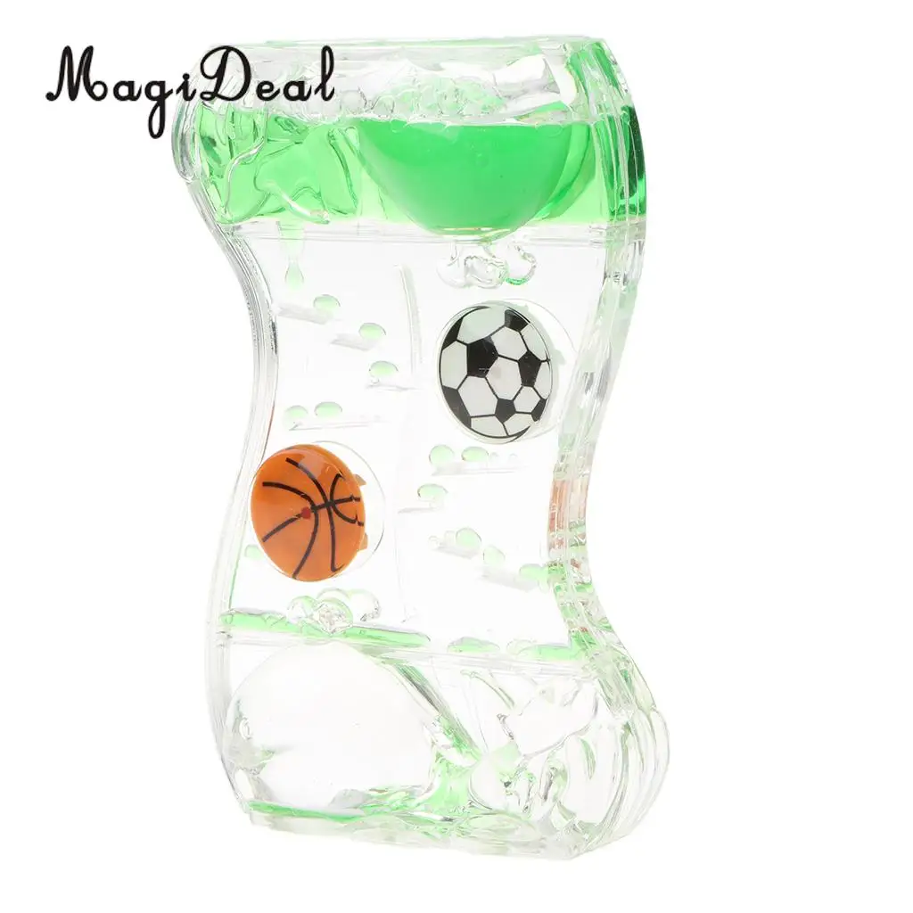 Floating Color Mix Illusion Whale Ball Floating Oil Hourglass Liquid Motion Toy Bubble Timer Desk Gadget