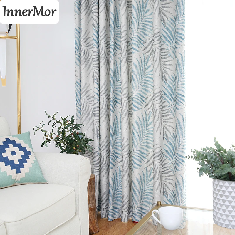 

Innermor Rainforest style Home Decor Curtains For Living room Plant Printed for kitchen Blackout Curtain for bedroom Customized