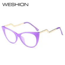 Очки кошачий глаз оправа женские оптические прозрачные компьютерные прозрачные Брендовые очки при близорукости антибликовые очки Oculos De Grau