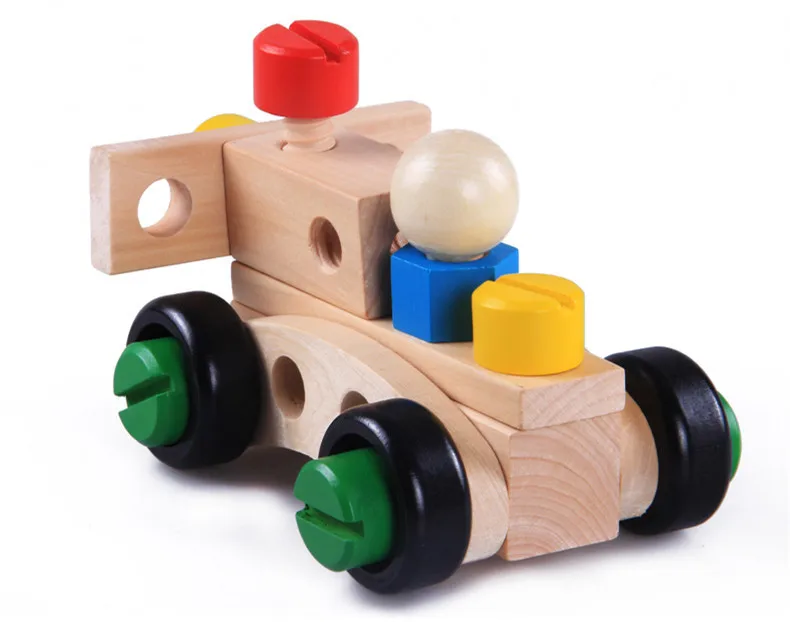 Baby Toys 30 Pieces Changeable Nut Building Blocks Educational Wooden Toys Early Learning Tool Set Attached Instruction Gift baby-building-blocks-wooden