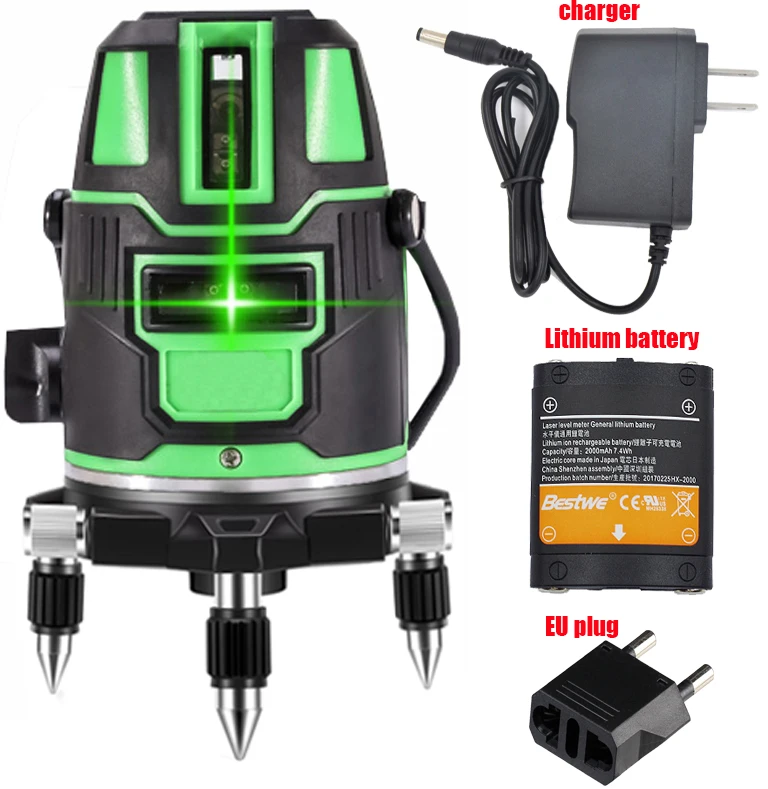 

3D 5 lines 6 Points Laser Level Self-Leveling 360 Degrees Horizontal Vertical Cross Powerful Level Laser Tool With Outdoor Mode