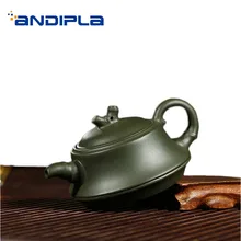 200 мл аутентичный китайский чайник для заварки чая Фиолетовый Глиняный заварочный чайник НЕОБРАБОТАННАЯ руда зеленый грязи Чжу Цзе бак искусство питьевая посуда китайский чайный набор кунг-фу чайники Tieguanyin