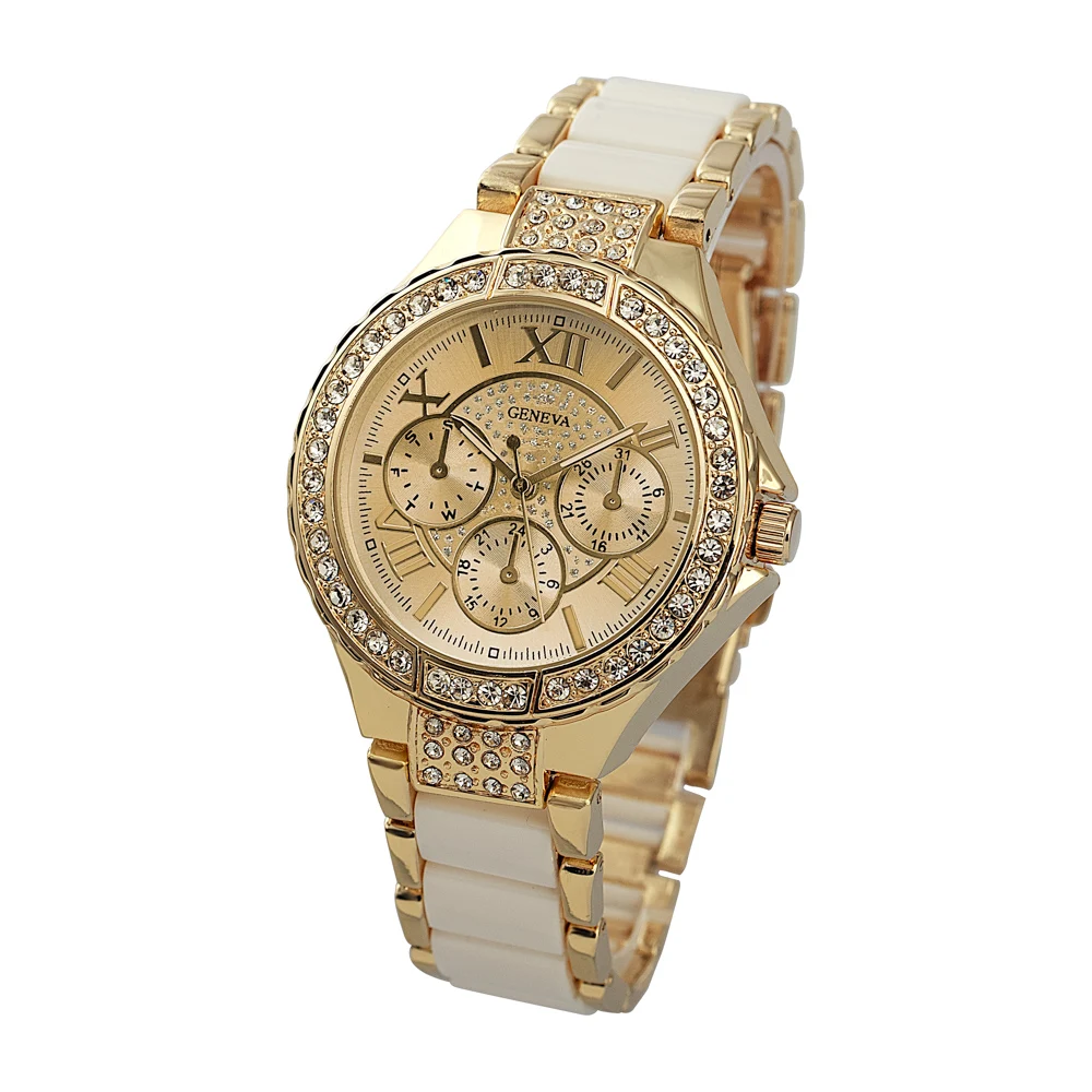 

Luxury Fashion Quartz Clock Women Watch New Ceramics Wristwatch Women Girl