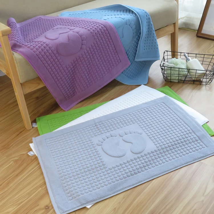 Хлопковый флол коврик в полоску для гостиниц Размеры 75x45 см|bathroom towels|towel absorbabsorbent