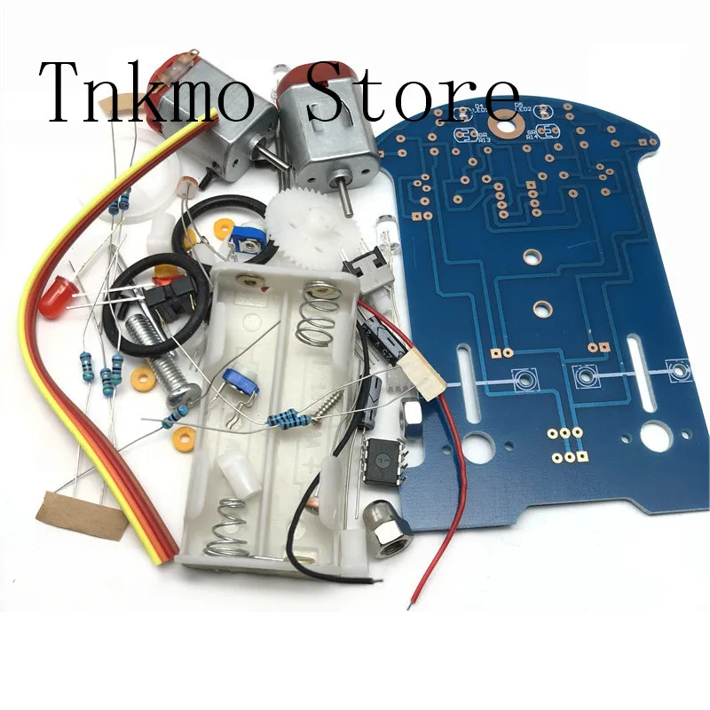 

1set D2-5 Intelligent Tracking Line Car DIY Kit Suite TT Motor Electronic Assembly Smart Patrol Smart Automobile Parts