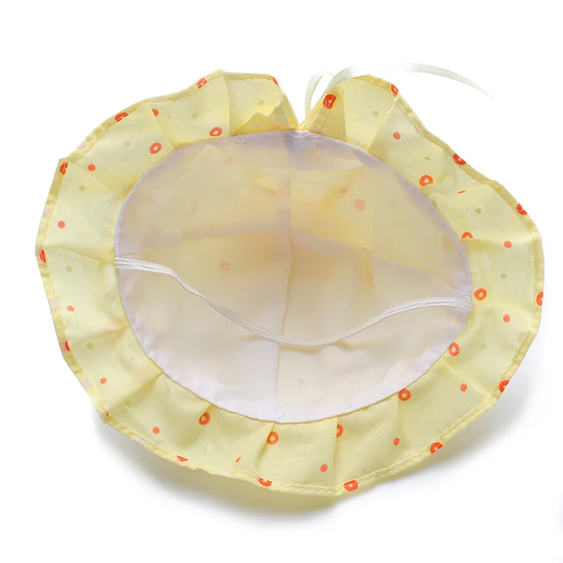 Dot Newborn Hats Baby Caps With Bow Boys Girls Sun Cap Cute Tire Hat Newborn Beanies Soft Baby Bucket Hats 2017 Baby Accessories (6)